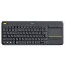【中古】【未使用】ロジクール ワイヤレスキーボード タッチ キーボード K400pBK 国内品