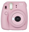 【中古】【未使用】FUJIFILM インスタントカメラ チェキ instax mini8プラス 接写レンズ・純正ハンドストラップ付き ストロベリー INS MI...
