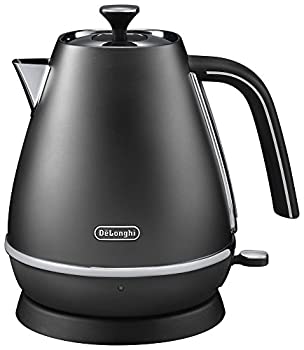 【中古】【未使用】デロンギ(DeLonghi) ディスティンタコレクション 電気ケトル エレガンスブラック 1.0L 空だき防止 自動電源オフ KBI1200J-BK 1