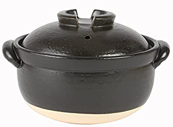 【中古】【未使用】なごみ 万古焼 ふっくらご飯鍋2合炊 34-09-09 18.5×21×13.5cm 【中古】【未使用】なごみ 万古焼 ふっくらご飯鍋2合炊 34-09-09 18.5×21×13.5cm