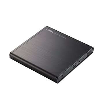 【中古】【未使用】ロジテック DVDドライブ 外付け USB2.0 編集 再生 書き込み対応 サイバーリンク社製ソフト付 ブラック LDR-PMJ8U2VBK