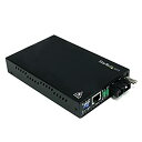 【中古】StarTech.com イーサネット光メディアコンバータ シングルモード 最大2km延長 RJ-45(メス) - 光ファイバ2芯SC(メス) ET90...