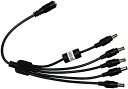 【中古】マザーツール 電源分岐コード MT-5PW 大容量ACアダプターから電源を最大5つに分岐 12V用 長さ約0.3m