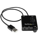 【中古】StarTech.com USB - DACヘッドホンアンプ S/PDIF対応 96kHz/24bit 2x 3.5mmミニジャック 1x 3.5mmト...