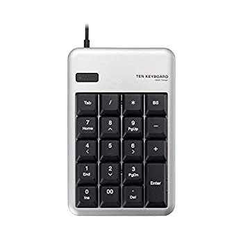 【中古】エレコム テンキー 有線 メンブレン Mサイズ RoHS指令準拠 シルバー TK-TCM011SV/RS