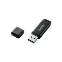 【中古】エレコム USBメモリ 16GB USB3.0 Windows/Mac対応 キャップ紛失防止 1 ブラック MF-HSU3A16GBK