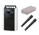 【中古】TOA デジタルワイヤレスアンプ(SD/USB/CD機能付き)・ワイヤレスマイクセット WA-2700SC×1 WTU-1720×1 WM-1220×2...