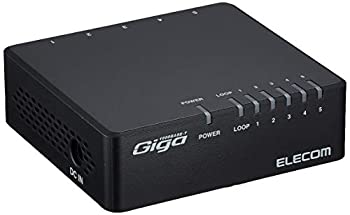 【中古】エレコム スイッチングハブ ギガビット 5ポート AC電源 EHC-G05PA-B-K