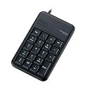 【中古】エレコム テンキー 有線 メンブレン Sサイズ 1000万回高耐久 ブラック TK-TCM013BK