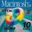 【中古】TDK Macintosh用 3.5インチフロッピーディスク 10枚パック MF2HD-MCX10PS