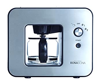【中古】CCP 【BONABONA】 全自動ミル付きコーヒーメーカー(保温機能搭載) 「豆・粉からドリップ可能」 ガラスジャグ付き ブラック BZ-MC81-BK