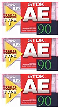 【中古】TDK カセットテープ AE 90分 3本セット AE-90x3F