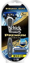 【中古】シック Schick 5枚刃 ハイドロ5 プレミアム ホルダー 替刃 2コ付 男性カミソリ 替刃(1コは本体に装着済み)