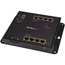 【中古】StarTech.com 8ポートPoE+給電機能付きギガビットイーサネット対応マネージスイッチ 2ポートSFP搭載 ウォールマウント対応 GbE対応ス...