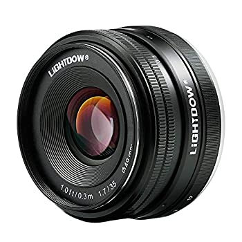 【中古】Lightdow 35?mm f1.7?aps-c e-mount Prime Lens for Sonyミラーレスカメラ: Alpha a5000?a5100?a6000?a6300?α NEX α NEX α NEX nex-5t NEX -