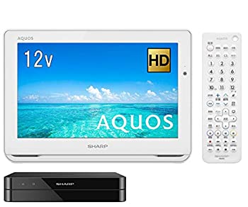 【中古】シャープ ポータブル液晶テレビ ハイビジョン 防水 ワイヤレス設計 AQUOS ホワイト 12V型 2T-C12AF-W