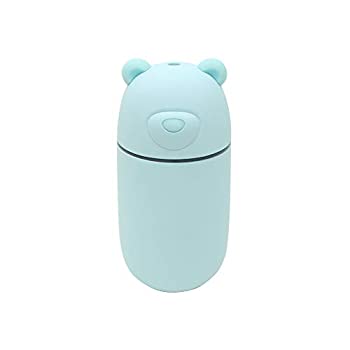 【中古】USBポート付きクマ型ミニ加湿器「URUKUMASAN(うるくまさん)」 ブルー