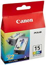 【中古】Canon 純正インクカートリッジ BCI-15 Color 3色カラー 2個パック BCI-15COLOR