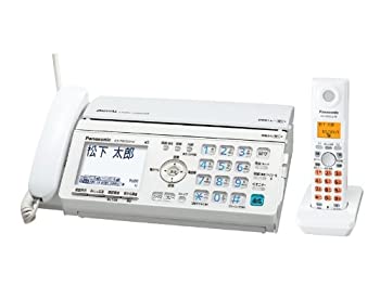 パナソニック おたっくす デジタルコードレスFAX 子機1台付き ホワイト KX-PW520DL-W