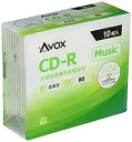 【中古】【未使用】AVOX CD-RA 音楽用(80分) 1-32倍速 10枚 スリムケース