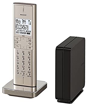 【中古】【未使用】シャープ 電話機 コードレス 迷惑電話機拒否機能 ゴールド系 JD-XF1CL-N