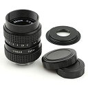 【中古】【未使用】(バシュポ) Pixco CCTVレンズ 25mm f/1.4 Cマウントテレビカメラレンズ - Micro Four Thirds カメラ (ブラック) Cマウントアダプター 撮影 用 (