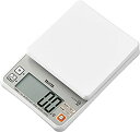 【中古】【未使用】タニタ クッキングスケール キッチン はかり 料理 カロリー デジタル 2kg 0.5g単位 KJ-215 WH ごはんのカロリーがはかれる ...