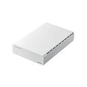 【中古】【未使用】エレコム HDD 外付けハードディスク4TB ひかりTV4K録画対応 ホワイト ELD-ERH040UWH