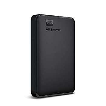 【中古】【未使用】WD ポータブルHDD 2TB USB3.0 ブラック WD Elements Portable 外付けハードディスク / 2 WDBU6Y0020BBK-WESN