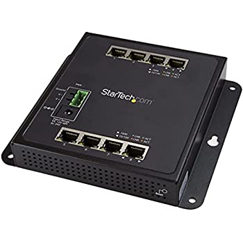 【中古】【未使用】StarTech.com レイヤ2管理対応マネージスイッチ 8ポートギガビットイーサネット対応 壁掛け対応 ギガビット対応スイッチングハブ IES81GW