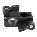 【中古】【未使用】CAMVATE L字型ロッドクランプ 15mm ロッド 90度回転 ビデオカメラ デジタル一眼レフカメラ リグ (ブラック)
