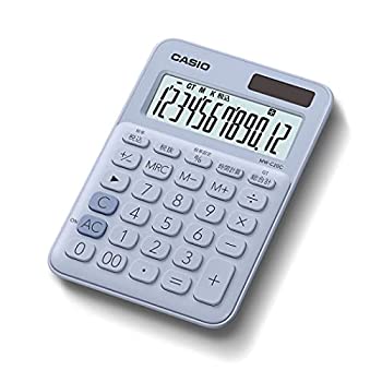 【中古】【未使用】カシオ カラフル電卓 ペールブルー 12桁 ミニジャストタイプ MW-C20C-LB-N 【中古】【未使用】カシオ カラフル電卓 ペールブルー 12桁 ミニジャストタイプ MW-C20C-LB-N