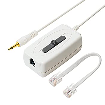 【中古】【未使用】ミヨシ MCO 通話録音アダプター 受話器用 DRA-H44/WH