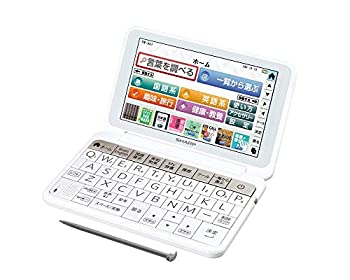 【中古】【未使用】シャープ カラー電子辞書 Brain 生活・教養モデル ホワイト系 2018年秋モデル PW-AA1-W
