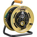 【中古】【未使用】ハタヤ(HATAYA) 屋外用防雨型 漏電遮断機付温度センサー付レインボーリール 30m 100V型 2P2個口コンセント SBE-30KC