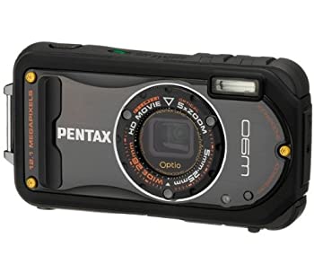 【中古】PENTAX 防水デジタルカメラ Optio W90 ブラック OPTIOW90B