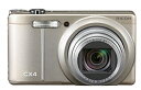 【中古】RICOH デジタルカメラ CX4 シャンパンシルバー CX4CH 1000万画素裏面照射CMOS 光学10.7倍ズーム 広角28mm 3.0型液晶 高速連写