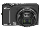 【中古】NikonデジタルカメラCOOLPIX S9100 ノーブルブラック S9100BK