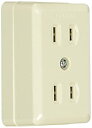 【中古】東芝ライテック 露出ダブルコンセント DC1272(W)