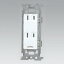 【中古】東芝ライテック ET付ダブルコンセント NDG2182(WW)