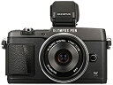 【中古】OLYMPUS ミラーレス一眼 PEN E-P5 17mm F1.8 レンズキット(ビューファインダー VF-4セット) ブラック E-P5 17mm ...