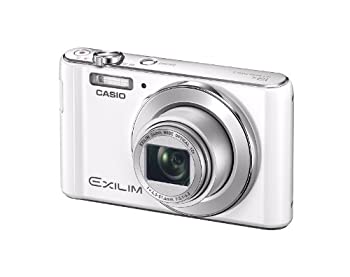 【中古】CASIO デジタルカメラ EXILIM EXZS180WE 1610万画素 光学12倍ズーム 広角24mm ホワイト