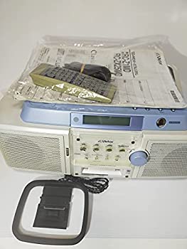 【中古】Victor　ビクター　JVC　RC-Z1MD-W　ホワイト　CD-MDポータブルシステム　Clavia　クラビア　（CD/MDデッキ）（ラジカセ形状）