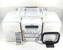 【中古】Victor ビクター JVC UX-QX1-W パールホワイト マイクロコンポーネントMDシステム (CD/MD/カセットコンポ)(本体CA-UXQX...