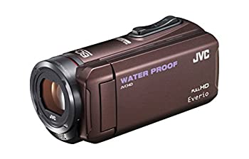 【中古】JVC KENWOOD JVC ビデオカメラ EVERIO 防水 防塵 内蔵メモリー32GB ブラウン GZ-R300-T