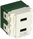 【中古】パナソニック(Panasonic) 埋込充電用USBコンセント 2ポート ホワイト WN1472SW(2)
