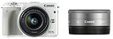 【中古】Canon ミラーレス一眼カメラ EOS M3 ダブルレンズキット(ホワイト) EF-M15-45mm F3.5-6.3 IS STM EF-M22mm F2 STM 付属 EOSM3WH-WLK2(2)
