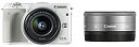 【中古】Canon ミラーレス一眼カメラ EOS M3 ダブルレンズキット(ホワイト) EF-M15-45mm F3.5-6.3 IS STM EF-M22mm F2 STM 付属 EOSM3WH-WLK2