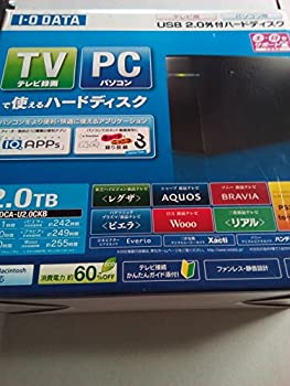 【中古】I-O DATA テレビ録画対応 USB 2.0/1.1接続 外付型ハードディスク ブラック 2.0TB HDCA-U2.0CKB