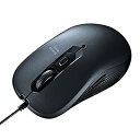 【中古】サンワサプライ 有線USBマウス ブルーLED 5ボタン 対称形 中型 ガンメタ MA-BL114GM